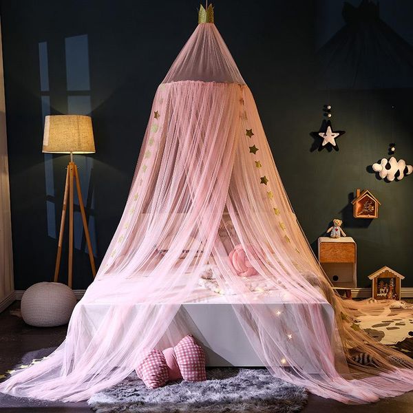 

canopy round dome mosquito proof netting crown princess net door bed tent room bedcover hanging bedding