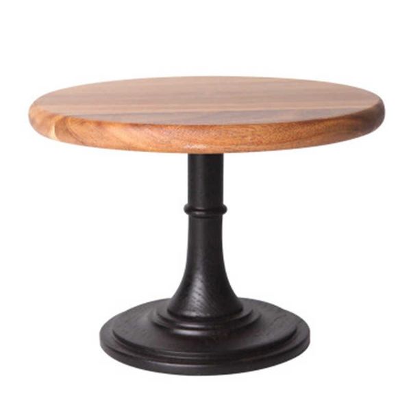 

dishes & plates cake plate stand wooden high feet wedding birthday dessert display shelf decoration tray