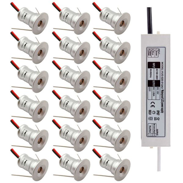 

1w led mini downlight ceiling spotlight 15mm reces