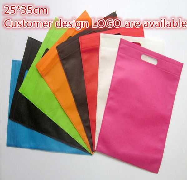 

shopping bags 25*35cm 10 pcs/lot retail packaging foldable bag