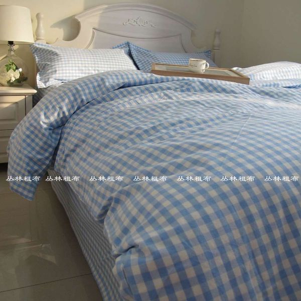 

thickened cotton old coarse cloth bed sheet single quilt cover pure pillow case product 1.51.8 summer cool