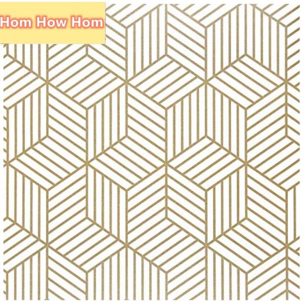 

home hexagon peel and stick wallpaper self adhesive contact paper removable film for living room bedroom wall decor wallpapers