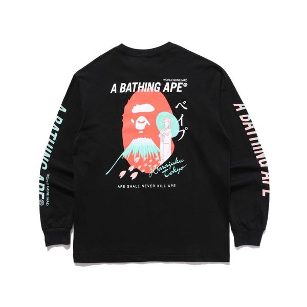 

men's hoodies & sweatshirts 2021 autumn long-sleeved t-shirt travel outfit loose wild bottoming shirt casual and women's, Black