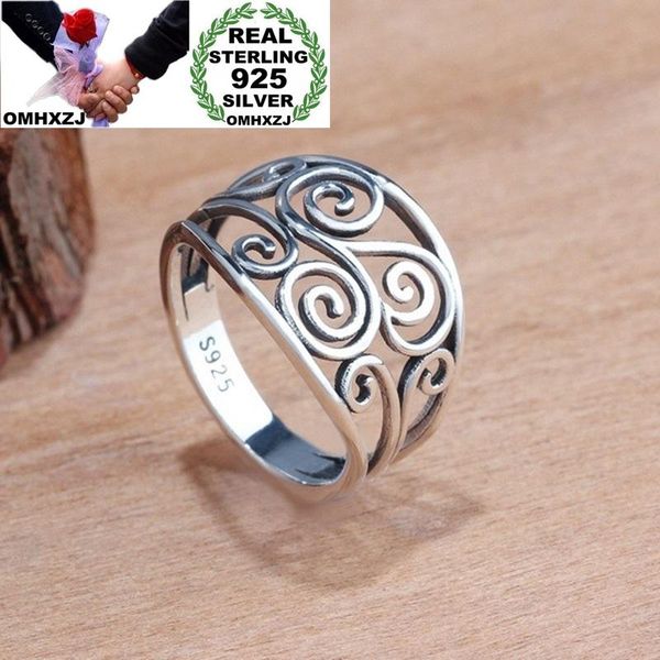 

cluster rings omhxzj rr1055 wholesale european fashion woman girl party birthday wedding gift vintage hollow out flower 925 tai silver ring, Golden;silver