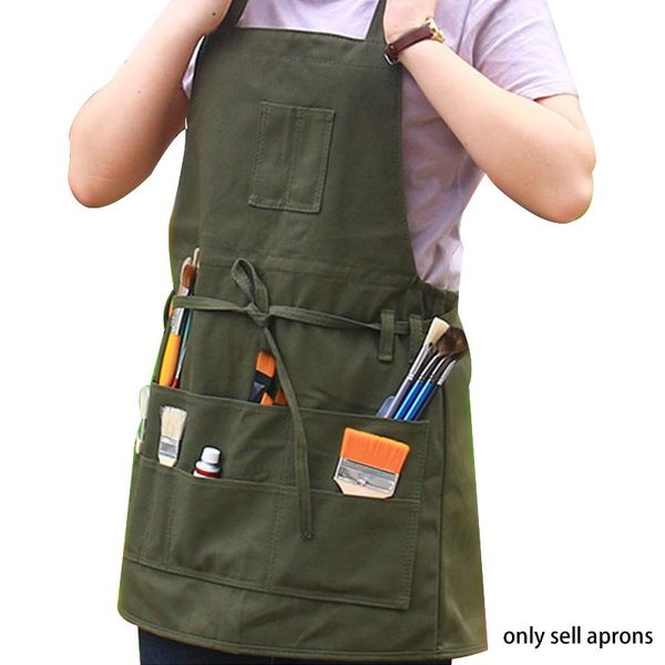 

aprons men women clothes protection waterproof for painting adjustable strap work apron chef kitchen with pockets woodworking durable