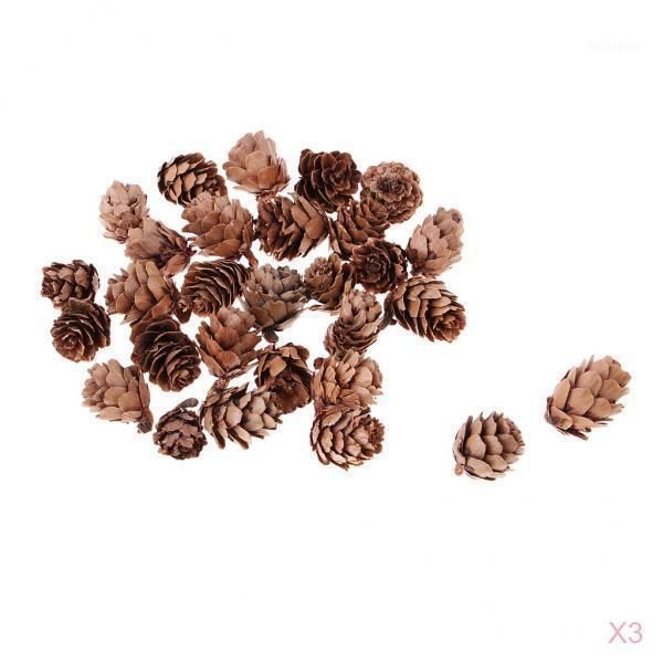 

christmas decorations 90pcs lot mini pinecone pine cones home vase filler display table decoration