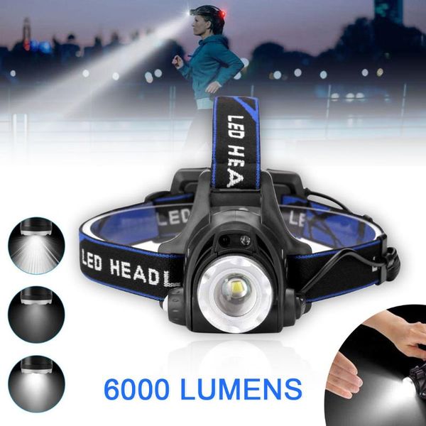 

portable xml-t6 led head lamp fishing zoom headlight camping hiking bicycle torch light headlamps