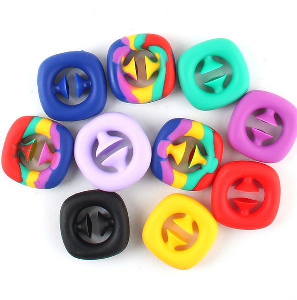 

rainbow fidget pineapple shaped snapper squeezy toy hands strength grip grabs party popper noise maker finger sensory squeeze toy autism str