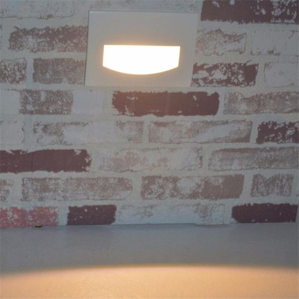 

led footlights embedded wall lamp outdoor&indoor waterproof step lights paths garden fences pathway stairs deck outdoor lamps