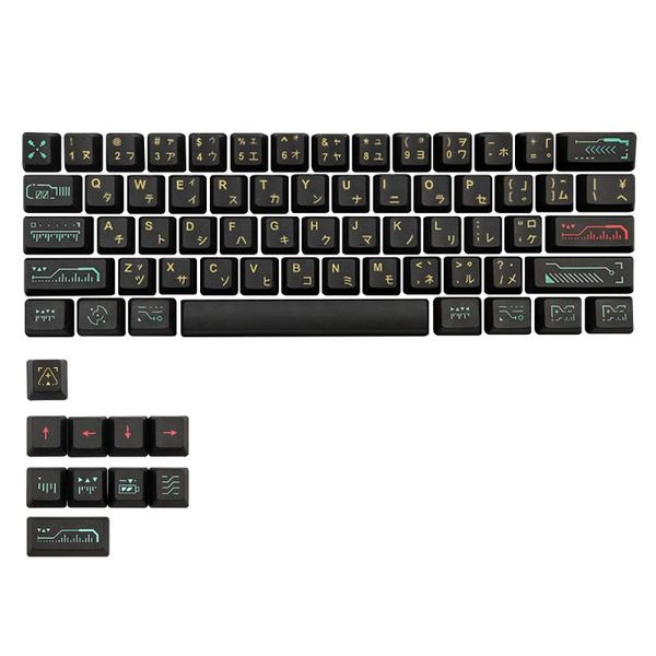 

keys/set awaken pbt keycaps oem profile for dz60/anne pro2/gk61/gk64 mx switch mechanical keyboard dye sublimation keycap keyboards