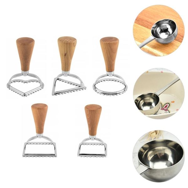 

5pcs stainless steel cookie cutters geometric biscuit set baking tools moulds