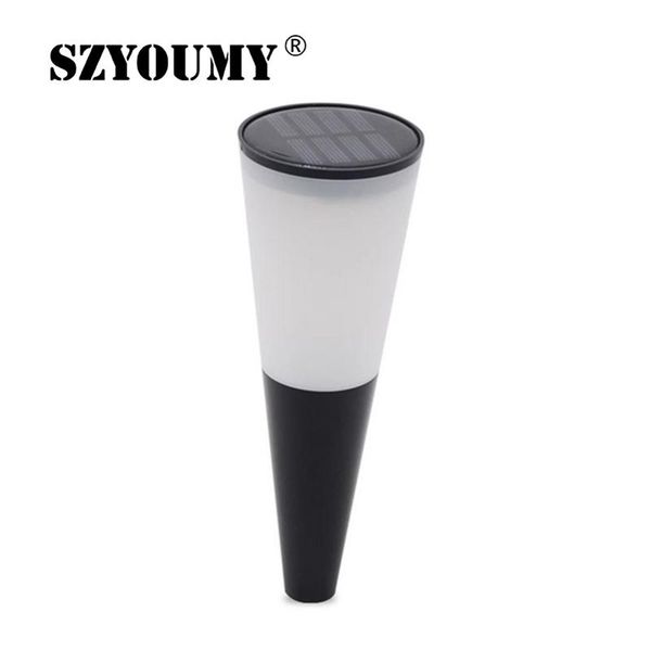 

solar lamps szyoumy lights dual white rgb outdoor waterproof security torch lamp lighting for garden corridor yard decoration