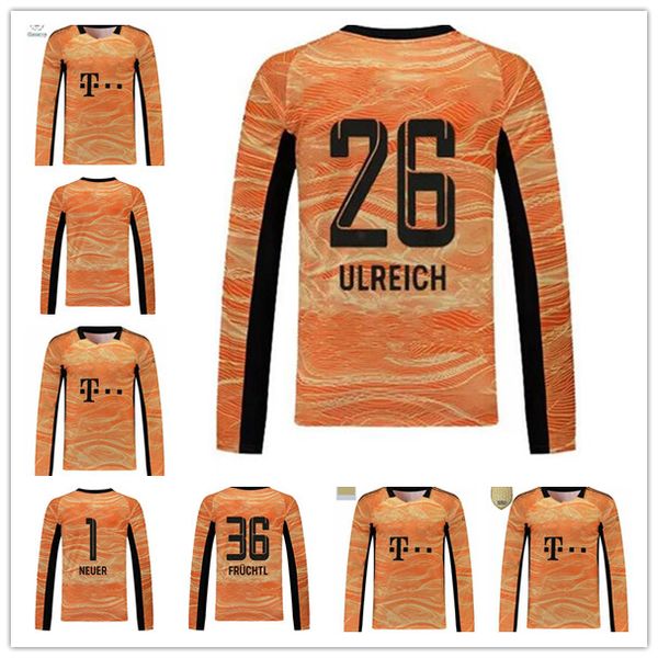 

2021 2022 sabitzer upamecano long sleeve goalkeeper soccer jerseys ulreich fruchtl neuer sane gnabry coman lewandowski goretzka 21 22 footba, Black;yellow