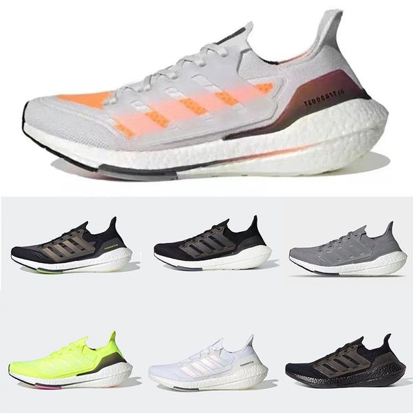 

ultra boost 2021 black solar mens running shoes yellow orange ultraboost 7.0 core triple white grey red men women trainers sports sneakers 3