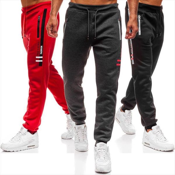 

sweatpants fashion casual side women pant print design pantalon hombre, Black