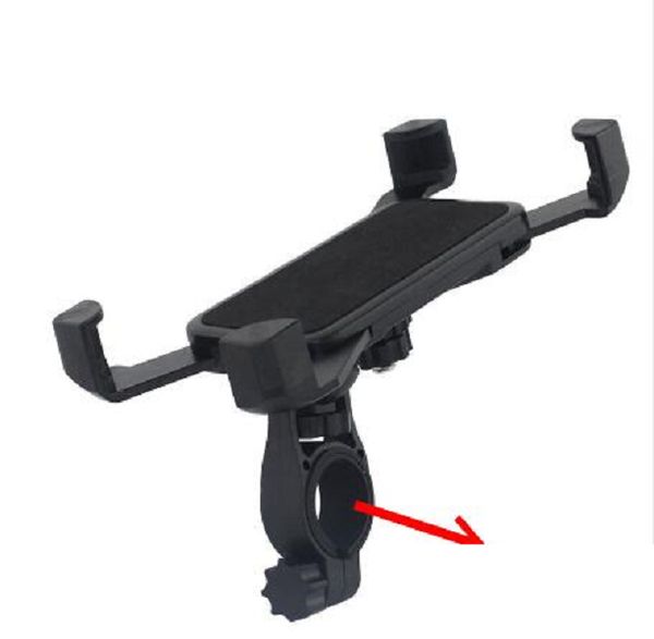 

selling bicycle accessories handlebar clip mount bracket mobile phone bike holder stand for iphone 4 4s 5 5s 6 6s plus samsung case, White