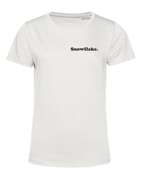 

snowflakes bio-womens t-shirts, personalised, s-xxl, White;black