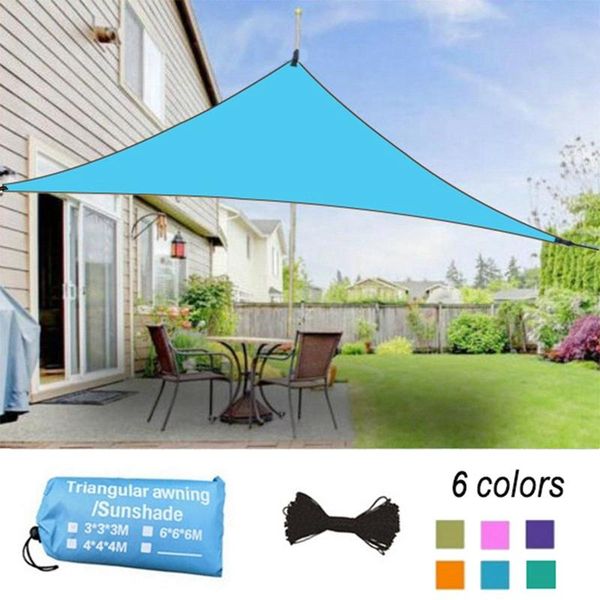 

triangle outdoor awnings waterproof sun shade shelter protection garden yard pool party sunscreen awning 3*3*3m