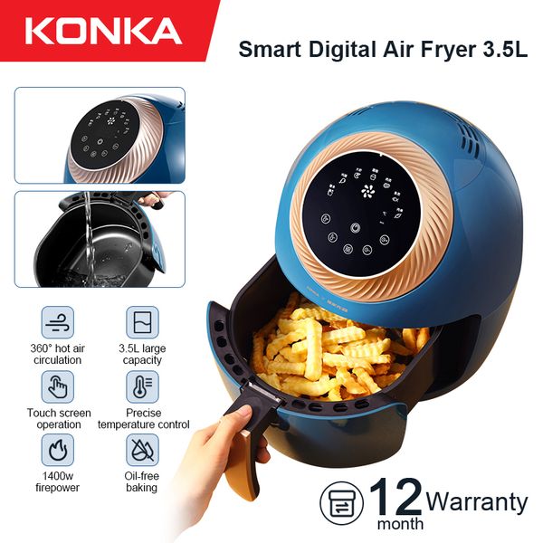 

konka intelligent automatic air fryer 3.5l multifunction oven smokeless and oilless
