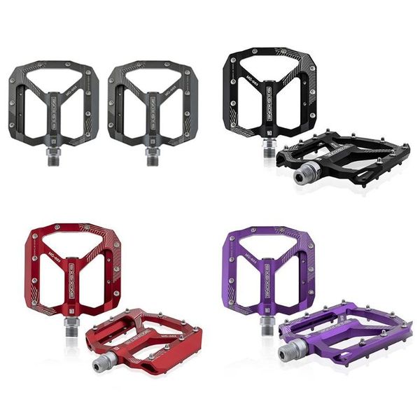 

bike pedals 1 pair road mountain non-slip flat mtb bicycle cycling cnc aluminum alloy 3 sealed bearings