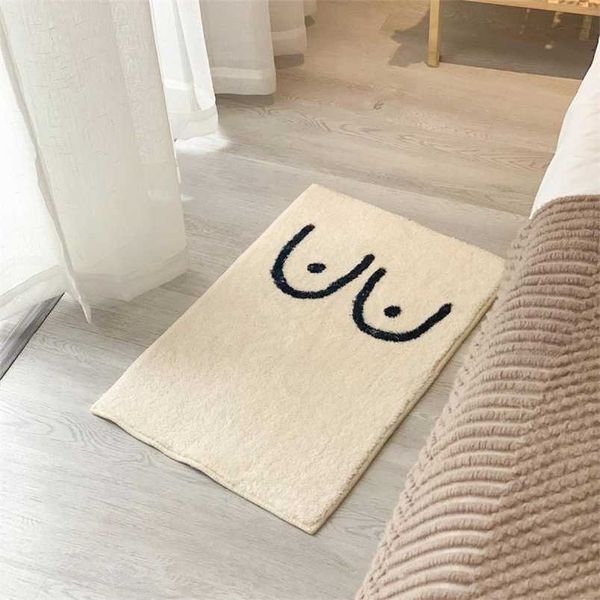 Kaymaz Banyo Mat Emici Banyo Halı Kabarık Küvet Yan Halı Ins Yatak Odası Başucu Kilim Giriş Paspas için Kat Mat 211204