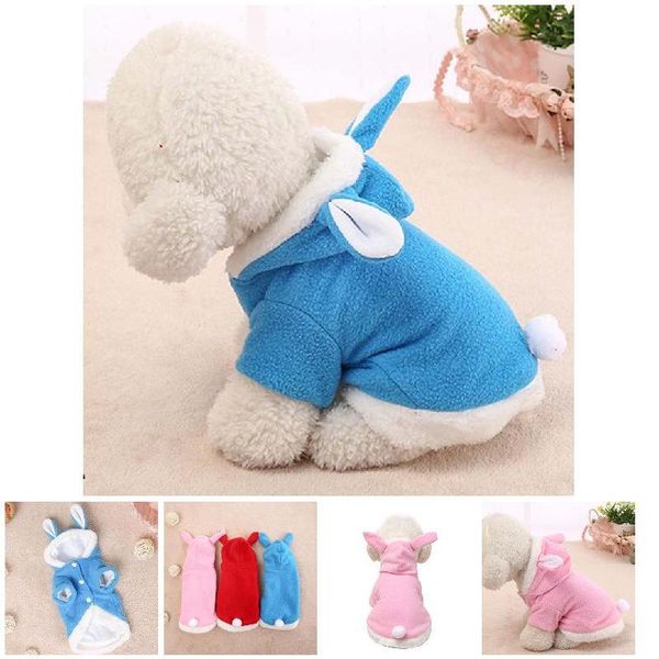 

dog apparel pet cat clothes costume ears hooded coat puppy fleece warm outfit pi669