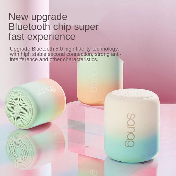 

mini speakers portable bluetooth 5.0 speaker wireless 4d stereo sound loudspeaker outdoor double support tf card/usb drive/aux player