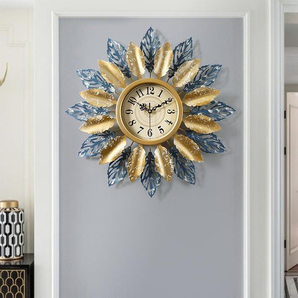 

wall clocks metal creative clock silent fashion art modern design nordic unique large reloj pared grande home decor de50zb