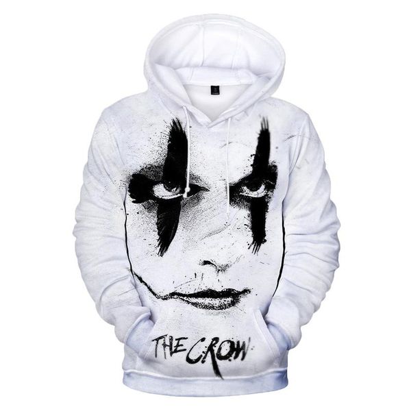 

men's hoodies & sweatshirts hip hop clothing outerwear the crow 3d horror movie hoodie sweatshirt for men and women streer harajuku, Black