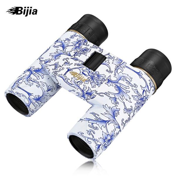 

telescopes bijia exquisite porcelain binoculars 10x25 114m /1000m foldable binocular hd telescope waterproof bak4 prism portable