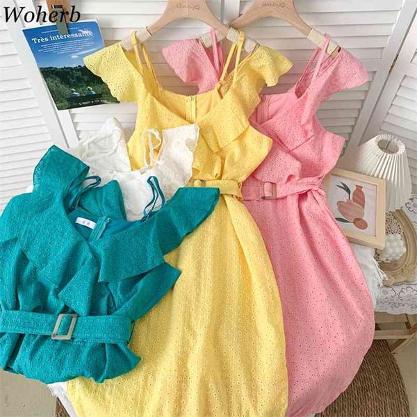

women dress summer elegant v neck ruffled off shoulder vestidos fashion slim waist bandage spaghetti strap dresses 210519, Black;gray