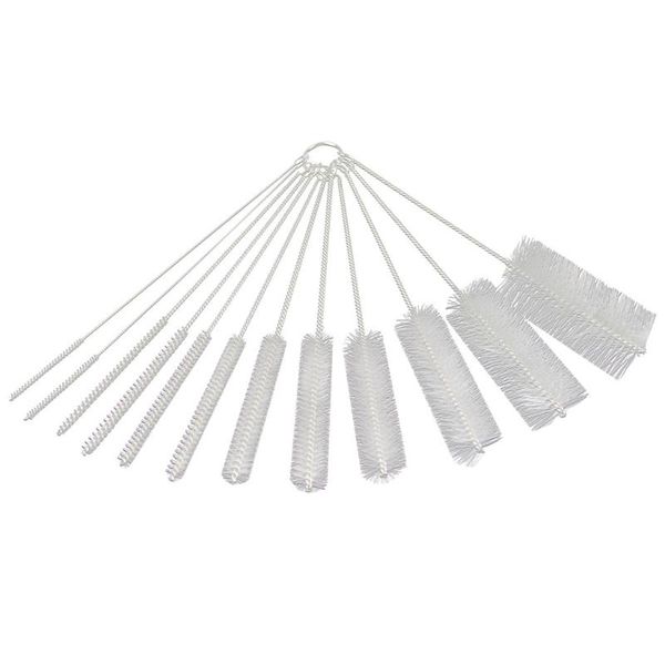 

1set of 12 household bottle brushes pipe nylon tube bong cleaner glass cleaning gap brush set