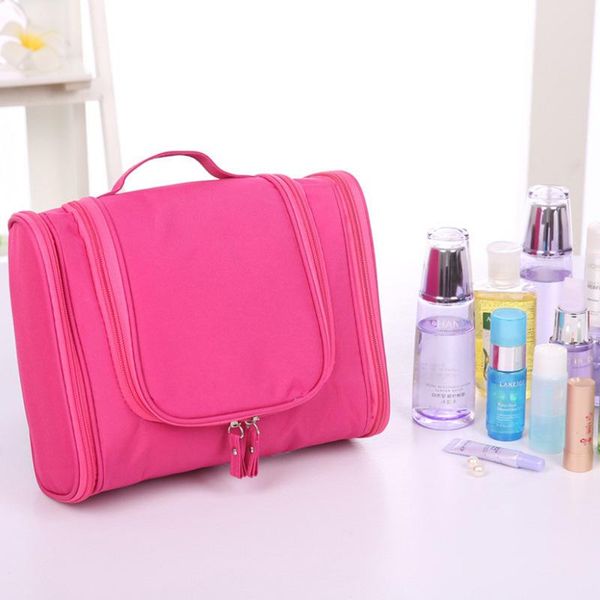 

storage bags waterproof travel makeup bag women portable cosmetic large capacity toiletries polyester make up organizer 1pc