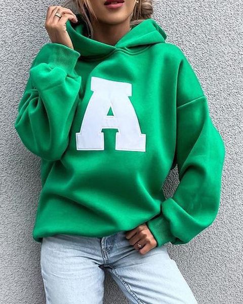 

women's sweaters 2021 winter women oversize hoodie in cobalt korean fashion loose embroider hoodies streetwear sweatshirts vintage clot, White;black