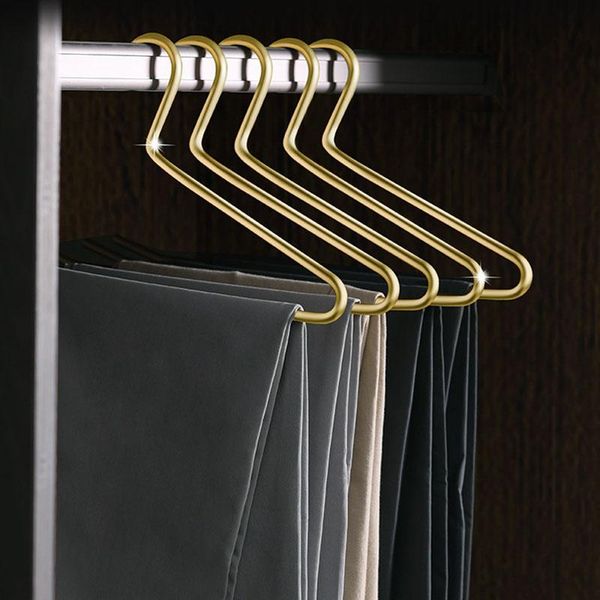 

hangers & racks 5pcs multifunctional pants hanger metal scarf rack clothes organizer wardrobe storage trousers hanging organizador