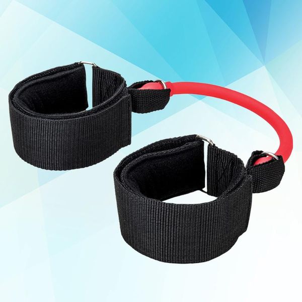 

resistance bands leg strength exercise rally puller heavy duty tube with padded ankle cuffs for lower body workouts muscle tone