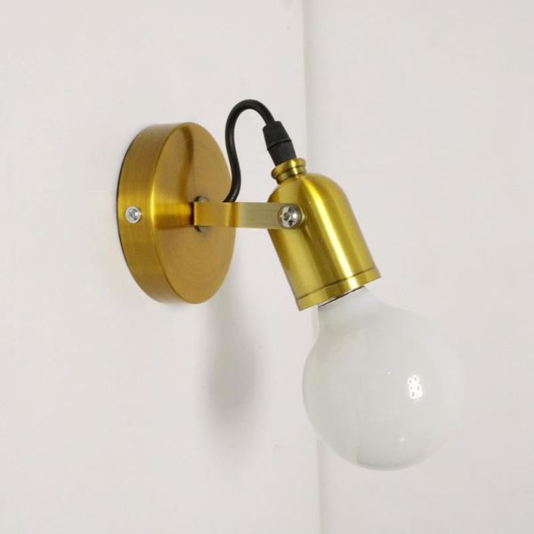 

industrial loft wall lamp bedroom adjustable sconce bedside light e27 e26 holder mount