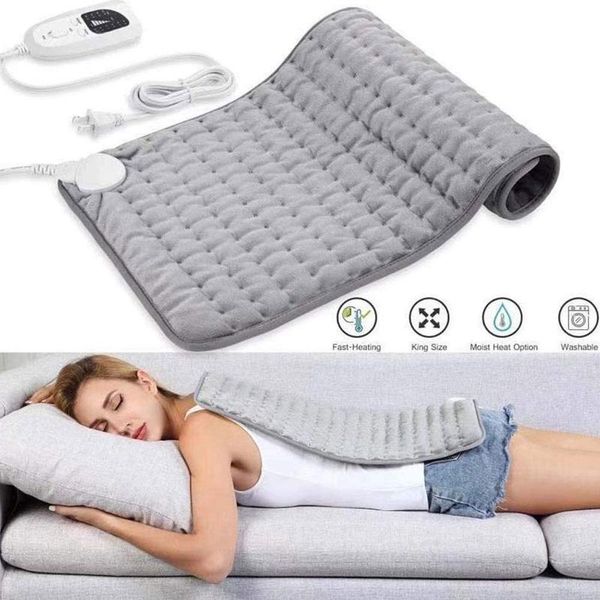 

cushion/decorative pillow 6-level electric physiotherapy heating pad blanket fast relax muscle temperature dimming damp dry heat therapy nec