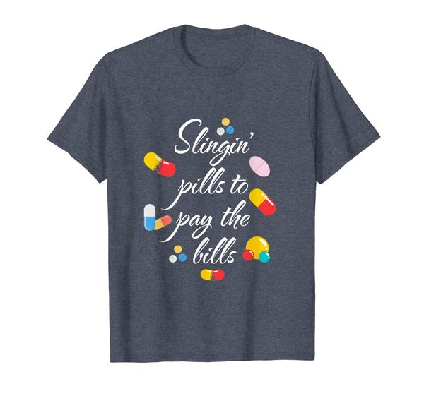

pharmd slingin' pills pharmacy funny gifts apparel tee, White;black