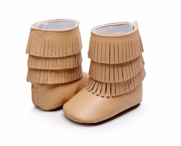 

first walkers 0-18 month handmade soft bottom fashion tassels baby moccasin born babies shoes pu leather prewalkers boots