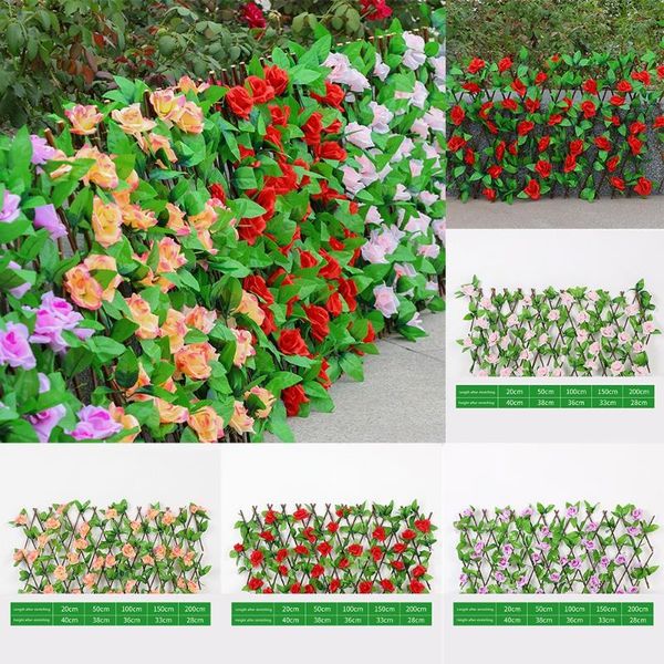 

decorative flowers & wreaths 1pc artificial fence bougainvillea outdoor plant garden restaurants courtyard home decoration