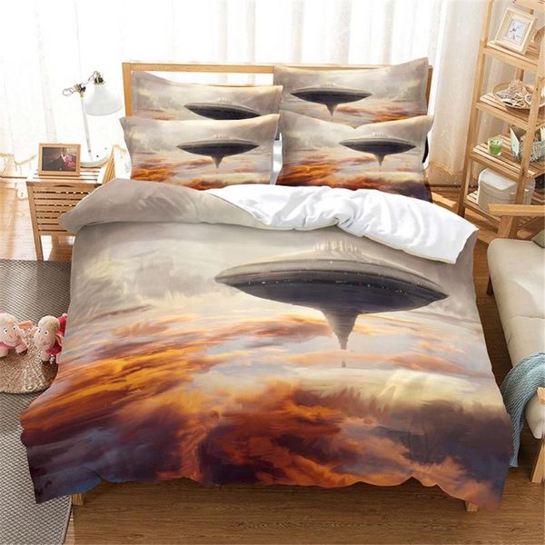 

bedding sets 3d spaceship set  duvet cover bed cotton bedroom