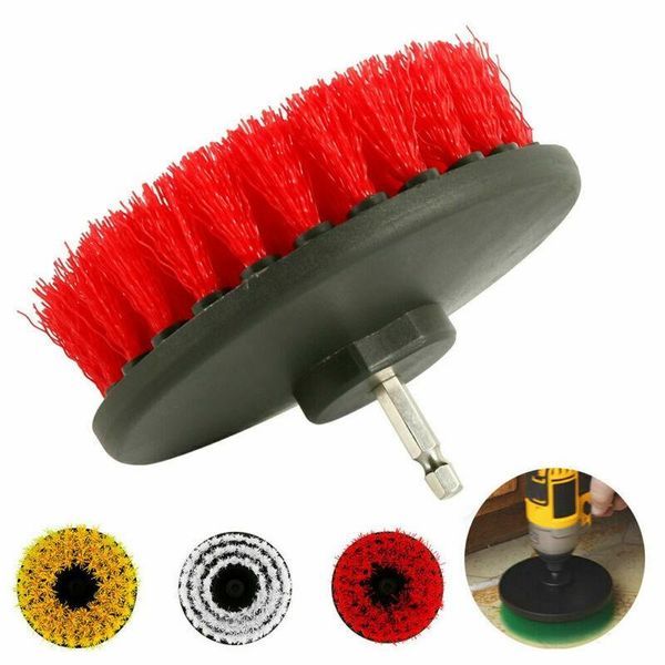 

car sponge 3pcs set disc brush for cleaning carpet leather most cordless drills
