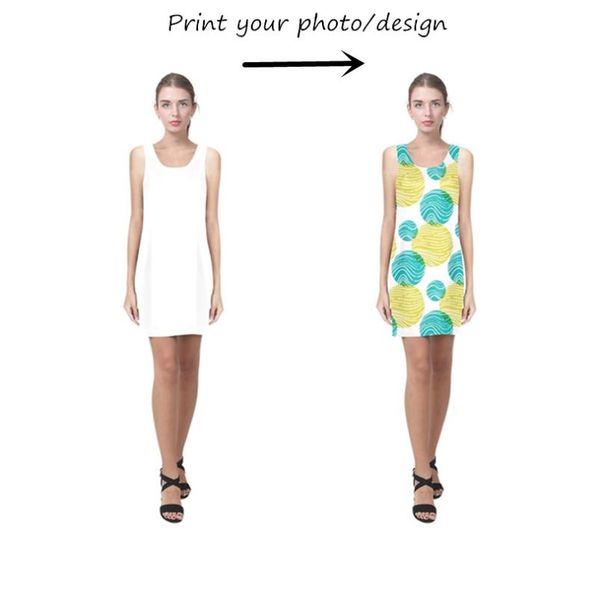

casual dresses personalized women's helen sleeveless dress for gifts, Black;gray