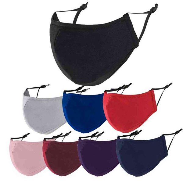 

face mask 3-layer black cotton masks digners blue red gray dustproof breathable washable anti-haze pm2.5 facemask for men women