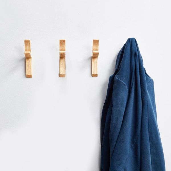 

hangers & racks natural wooden coat hook study wall mounted clothes scarf hat bag storage hanger js23
