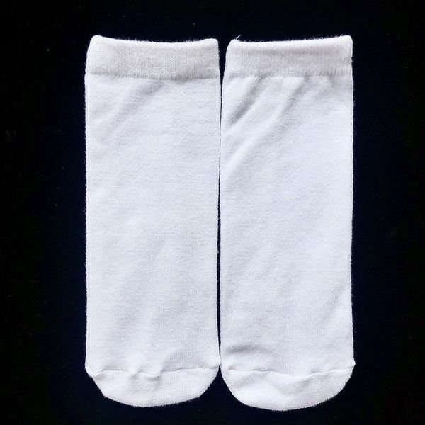 Белый Носок Сублимационные пустые печать Цифровой DIY простой повседневная двухсторонняя женщина мужчина носки различные размеры быстрого корабля