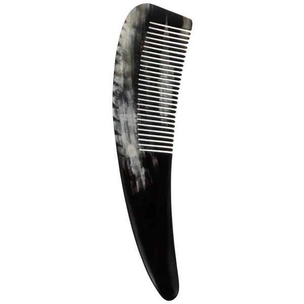 

hair brushes 1pc fine tooth comb yak horn home styling exquisite (black), Silver