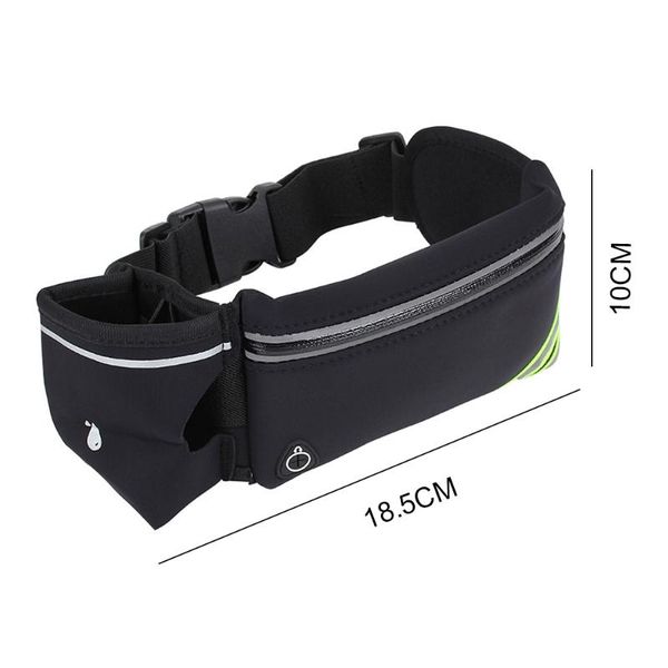 

outdoor bags double kettle sports waist bag multifunctional running mobile phone pouch cycling pocket with headphone jack accessories