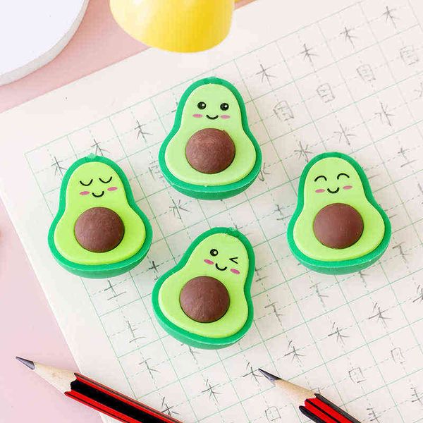 

5223 small frh and lovely exprsion avocado eraser student creative stationery gift